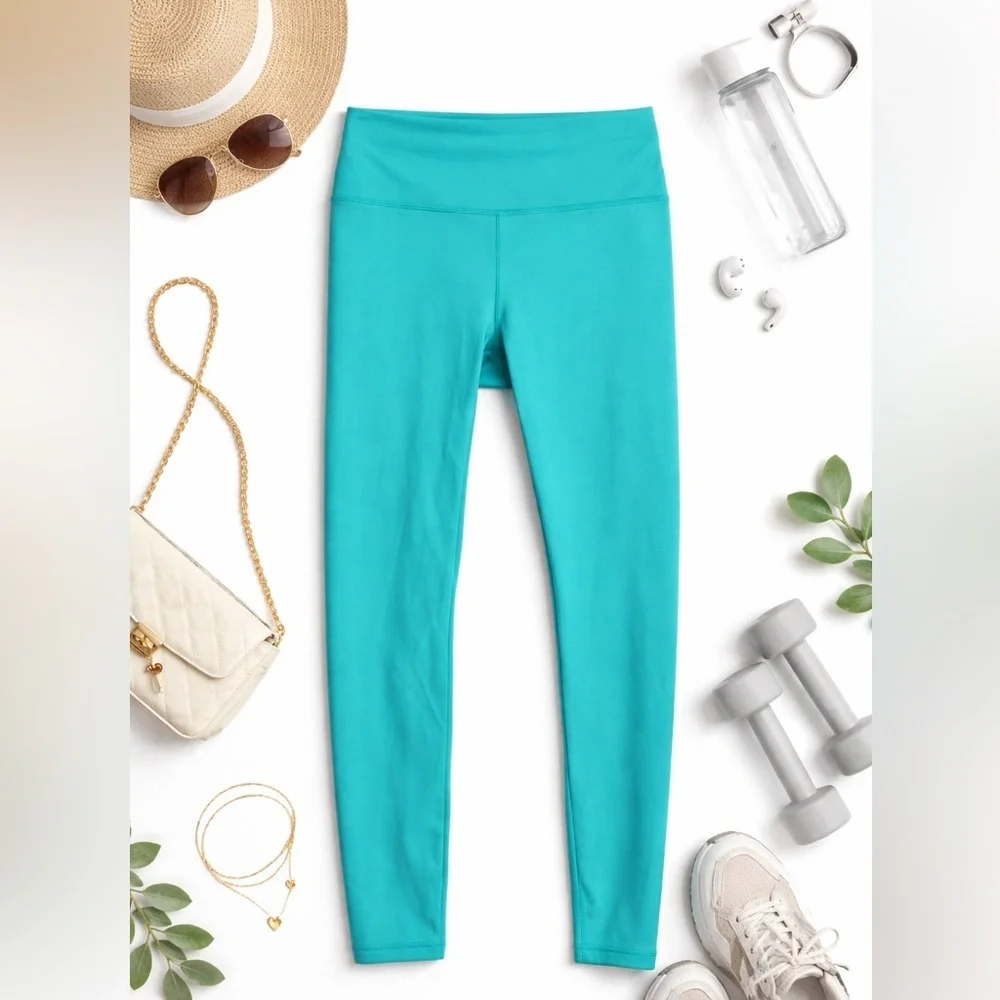 Athleta Teal Elation 7/8 Leggings Like New Size Small